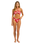 The Seafolly Womens Mayflower Halter Bandeau Bikini Top in Cosmo Red