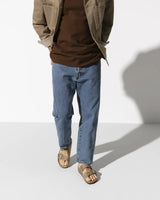 The Birkenstock Mens Arizona Oiled Leather Sandals in Tobacco Brown