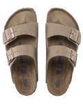 The Birkenstock Mens Arizona Oiled Leather Sandals in Tobacco Brown