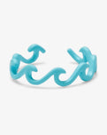 The Pura Vida Enamel Delicate Wave Toe Ring in Turquoise