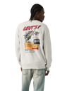 The Levi's® Mens Relaxed Graphic Sweatshirt in Levi's® Chaps 2 Light Heather Grey