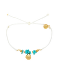 The Pura Vida Mini Conch Gold Bracelet in Natural