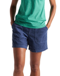 Avian Organic Cord Walkshorts in Dark Denim