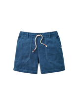 Avian Organic Cord Walkshorts in Dark Denim
