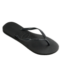 The Havaianas Womens Slim Flip Flops in Black