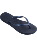 The Havaianas Womens Slim Flip Flops in Navy Blue