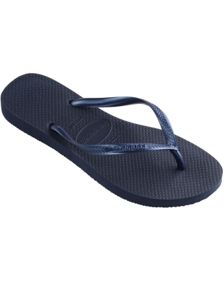 The Havaianas Womens Slim Flip Flops in Navy Blue