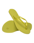Slim Flip Flops in Wild Lime