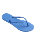 Slim Flip Flops in Brilliant Blue