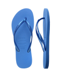 Slim Flip Flops in Brilliant Blue