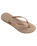 The Havaianas Womens Slim Flip Flops in Rose Gold