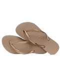 The Havaianas Womens Slim Flip Flops in Rose Gold