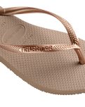 The Havaianas Womens Slim Flip Flops in Rose Gold