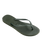 Slim Flip Flops in Green Olive