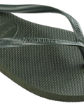 Slim Flip Flops in Green Olive