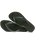 Slim Flip Flops in Green Olive