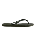 Slim Flip Flops in Green Olive