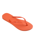 Slim Flip Flops in Sunset Orange