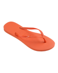 Slim Flip Flops in Sunset Orange