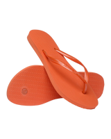 Slim Flip Flops in Sunset Orange