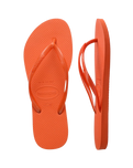 Slim Flip Flops in Sunset Orange