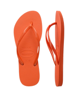 Slim Flip Flops in Sunset Orange