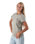 The Born by the Sea Womens Beach Club T-Shirt in Eucalyptus