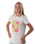 The Born by the Sea Womens Hibiscus T-Shirt in Bone