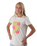 The Born by the Sea Womens Hibiscus T-Shirt in Bone