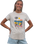 The Born by the Sea Womens Postcard T-Shirt in Bone