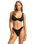 The Seafolly Womens Sea Dive High Cut Bikini Bottoms in Black