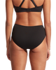 The Seafolly Womens Collective Gathered Front Retro Bikini Bottoms in Black