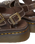 Dunnet Flower Full Grain Leather Sandals in Kelp Brown