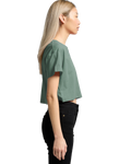 The AS Colour Womens Crop T-Shirt in Mineral