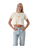 The Born by the Sea Womens Golden Hour Crop T-Shirt in Butter