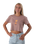 The Born by the Sea Womens Golden Hour Crop T-Shirt in Hazy Pink