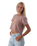 The Born by the Sea Womens Golden Hour Crop T-Shirt in Hazy Pink