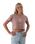 The Born by the Sea Womens Golden Hour Crop T-Shirt in Hazy Pink