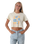 The Born by the Sea Womens Flower Market Crop T-Shirt in Butter