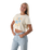 The Born by the Sea Womens Flower Market Crop T-Shirt in Butter