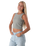 The Born by the Sea Womens Crop Vest in Eucalyptus