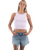 The Born by the Sea Womens Crop Vest in Orchid