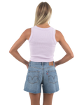 The Born by the Sea Womens Crop Vest in Orchid