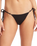 The Seafolly Womens Sea Dive Tie Side Rio Bikini Bottoms in Black