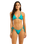 The Seafolly Womens Sea Dive Tie Side Bikini Bottoms in Caribbean Blue