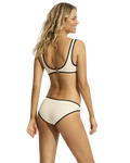 Beach Bound Ring Side Hipster Bikini Bottoms in Ecru