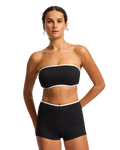 Beach Bound Boyleg Bikini Bottoms in Black