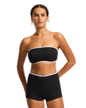 Beach Bound Boyleg Bikini Bottoms in Black