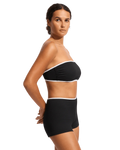 Beach Bound Boyleg Bikini Bottoms in Black