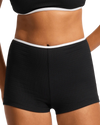 Beach Bound Boyleg Bikini Bottoms in Black